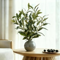 Artificial Plants Olive Tree Branches for Small Vase Tabletop Greenery Decor for Home Office Wedding Party