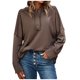 thumbnail image 1 of Sudadera Para Mujer Moda Sudaderas Con Capucha Sudadera Casual Invierno Sólido Manga Larga Botón Bolsillo Odeerbi ODB173181, 1 of 6