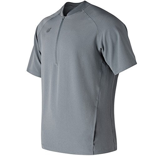 New Balance Men's Short Sleeve 3000 Baseball Batting Jacket Dark Grey S