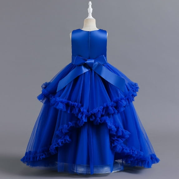 Vedolay Dresses For Girls Little Girls Princess Dress Girls Fancy Party ,Blue 10-11 Years