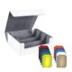 thumbnail image 4 of Caja de baraja de cartas coleccionables Hugo Contenedor de almacenamiento 1800 tarjetas Forrado Gris, 4 of 10