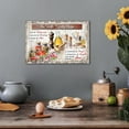 thumbnail image 3 of Farmhouse Kitchen Wall Art, Rustic Kitchen Canvas Prints, Smiths Family Recipe Signs Pictures, Framed Blessed Quotes Painting, Vintage Country Home Kitchen Wall Decorations Artwork 12x18 Inches, 3 of 7