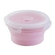 thumbnail image 3 of Recipiente plegable para alimentos con tapas herméticas, apto para microondas y congelador, tamaño XL XL 1200ML rosa, 3 of 5