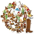 thumbnail image 3 of 35pcs-50pcs Rustic Stickers Cowboy Kids Stickers Decals Hat Stickers Wild West Stickers for Laptops Suitcases Fridge, 3 of 9