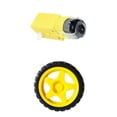 thumbnail image 1 of Rueda de neumático de plástico inteligente para robot con vehículo de robot de motor de engranaje de 6 V, soporte de motor / soporte pa Zulema Rueda de llanta Máquina de engranajes TT, 1 of 8