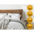 thumbnail image 3 of Acacia Aurora Bed Frame with Headboard Solid Wood Platform Bed, Queen Bed Frame, Scandinavian Signature Wood Bed Compatible with All Mattress Types, Non-Slip and Noise-Free, Walnut, 3 of 8
