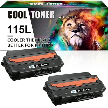 Cool Toner 2-Pack Compatible Toner for Samsung MLT-D115L 115L for Samsung Xpress SL-M2880FW SL-M2880XAC SL-M2870FW SL-M2830DW SL-2620ND M2670FN M2670N M2820 M2870 Replacement Laser Printer Ink Black
