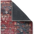 thumbnail image 7 of Rugs.com Maahru Collection Washable Rug – 10 Ft Square Rust Red Low-Pile Rug Perfect For Living Rooms, Kitchens, Entryways, 7 of 7