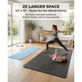 thumbnail image 2 of Extra Large Yoga Mat - Multiple Sizes (43x72" to 54x78"), Non-Slip Thick Yoga Mat, Eco-Friendly Workout Mat & Exercise Mat for Home Yoga, Pilates, Stretching, 2 of 6