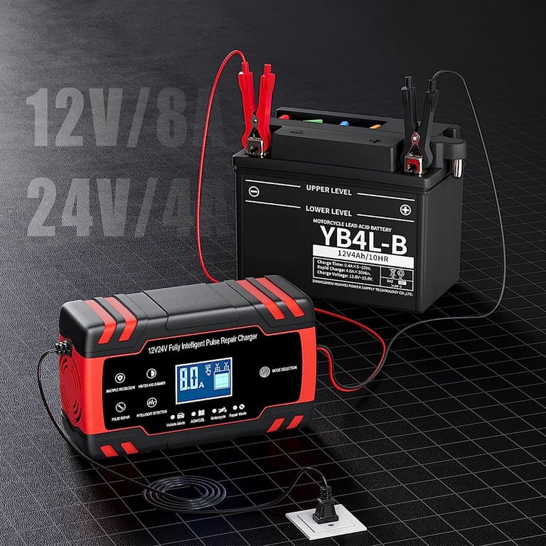 Sentryse 8-Amp Smart Battery Charger, 12V/24V photo 7