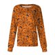 thumbnail image 1 of Women Long Sleeve Pattern Pocket Working Halloween Print Stand-up Collar Single-breasted Protective Overalls Cardigan Jacket Top, 1 of 4