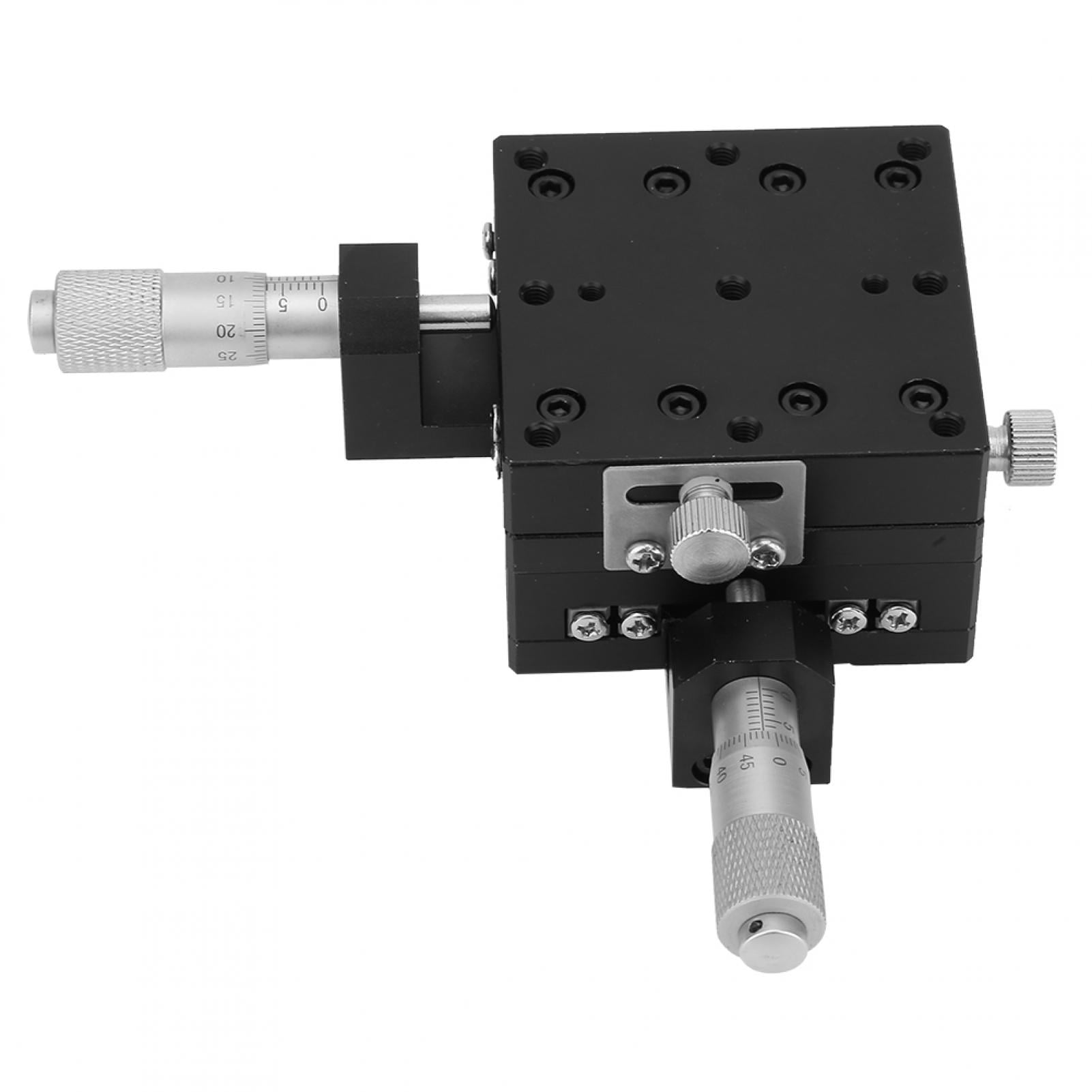 Trimming Platform Micrometer Differential Head Roller Type XY Linear Stage 