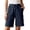 Blue, variant on Summer Beach Shorts Plus Size Casual 5 Inch Inseam Loose Fit Bottoms Short Sleeve Tunics for Women