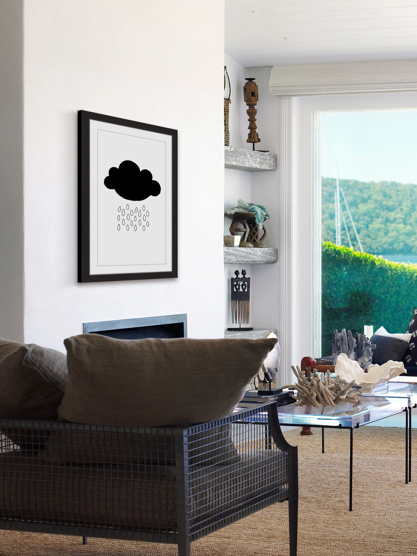 "Black Cloud" Framed Painting Print