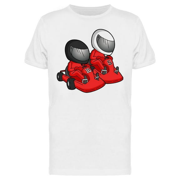 Karting Duel Drivers T-Shirt Men -Image by Shutterstock, Male x-Large