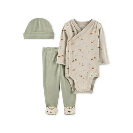 

Carter s Child of Mine Baby Boy Footed Outfit Set 3-Piece Sizes Preemie-9M