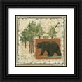 thumbnail image 1 of Phillips, Anita 15x15 Black Ornate Wood Framed with Double Matting Museum Art Print Titled - Black Bear, 1 of 4