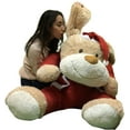 thumbnail image 3 of Christmas Giant Stuffed Dog Wears Removable Santa Suit, 5 Feet Long Soft Lifesize Plush Puppy, 3 of 14