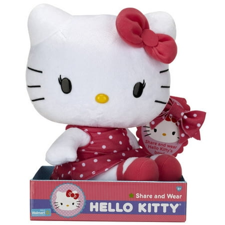  Hello  Kitty  Pretty In Pink Large Plush Doll  Walmart com