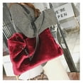 thumbnail image 3 of Women Tote Bag Fluffy Handbags Winter Women Plush Shoulder Bag Large Capacity Shopping Shoulder Bag Furry Clutch Handbag, 3 of 7