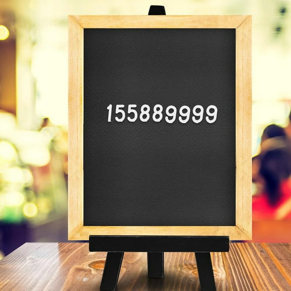 MLINS  580 Pcs Letter Board Sign Digital Boards Felt Black for Wall