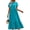 D-Lake Green, variant on Long Dresses for Women Summer Short Sleeve Casual Crewneck Maxi Dress with Pockets