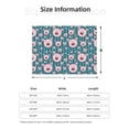 thumbnail image 2 of Salouo Funny Pig Faces Print Throw Blanket Gifts for Women Men Soft Flannel Blanket for Home Living Room Decor Bedroom Blanket Gifts for Mom Dad -50"x40", 2 of 6