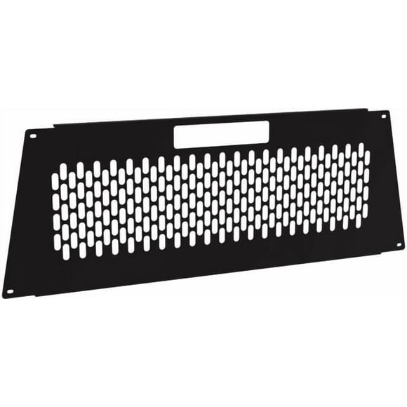 Holman Window Guard 3108SD Fits Pro II Rack On Full Size Trucks; Rear Van Door; Mesh; Painted; Black; Steel