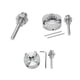thumbnail image 5 of Eigraketly Abrazadera Universal de torno de afinación autocentrante, abrazaderas manuales portátiles, piezas de repuesto de carpintero para Artesanía Tipo B, 5 of 6