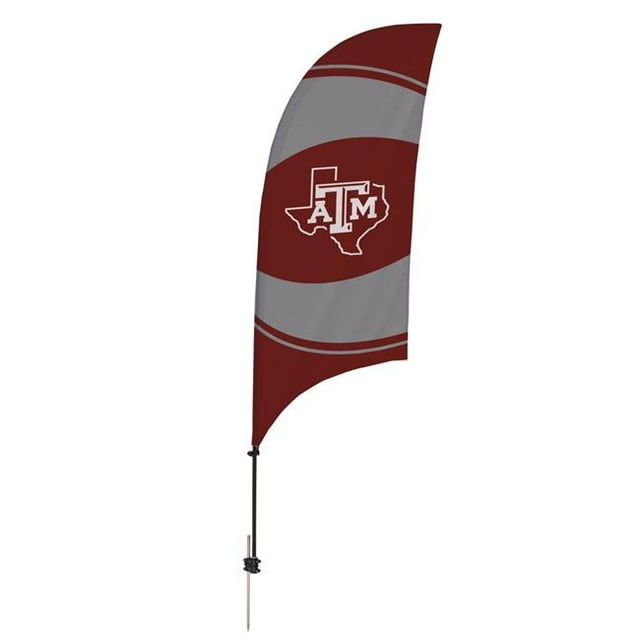 Showdown Displays 810028TXAM-003 7.5 ft. Texas A&M Aggies Razor Feather NCAA Flag with Spike Base - No.003