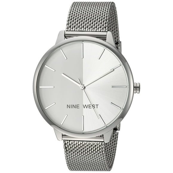 Reloj De Pulsera De Malla Con Esfera Sunray De Nine West Para Mujer