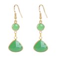 thumbnail image 1 of 1 par de pendientes para mujer hechos a mano con forma de gota de agua y cristales de imitación azul y rosa, regalo de joyería., 1 of 8