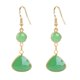 thumbnail image 1 of 1 par de pendientes para mujer hechos a mano con forma de gota de agua y cristales de imitación azul y rosa, regalo de joyería., 1 of 8