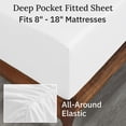thumbnail image 5 of California Design Den Flannel Queen Sheet Set - Triple-Brushed 100% Cotton, Deep Pockets, Made In Portugal - White, 5 of 8