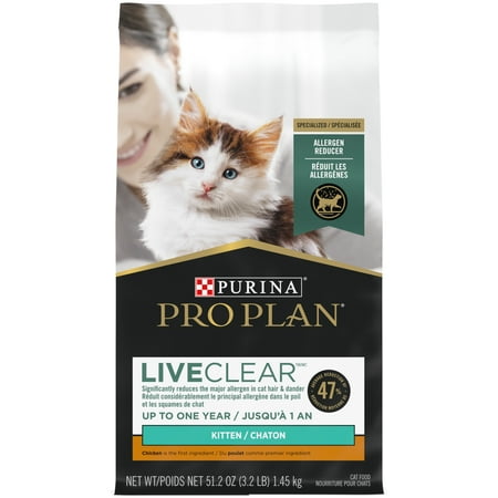 UPC: 0038100191267 | Purina Pro Plan Kitten Food Allergen Reducing  High Protein  LiveClear Chicken and Rice Formula