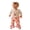Khaki, variant on Baby Girls 3 Piece Outfits Adorable Letter Football Print Long Sleeve Round Neck Romper and Flared Pants Headband Set