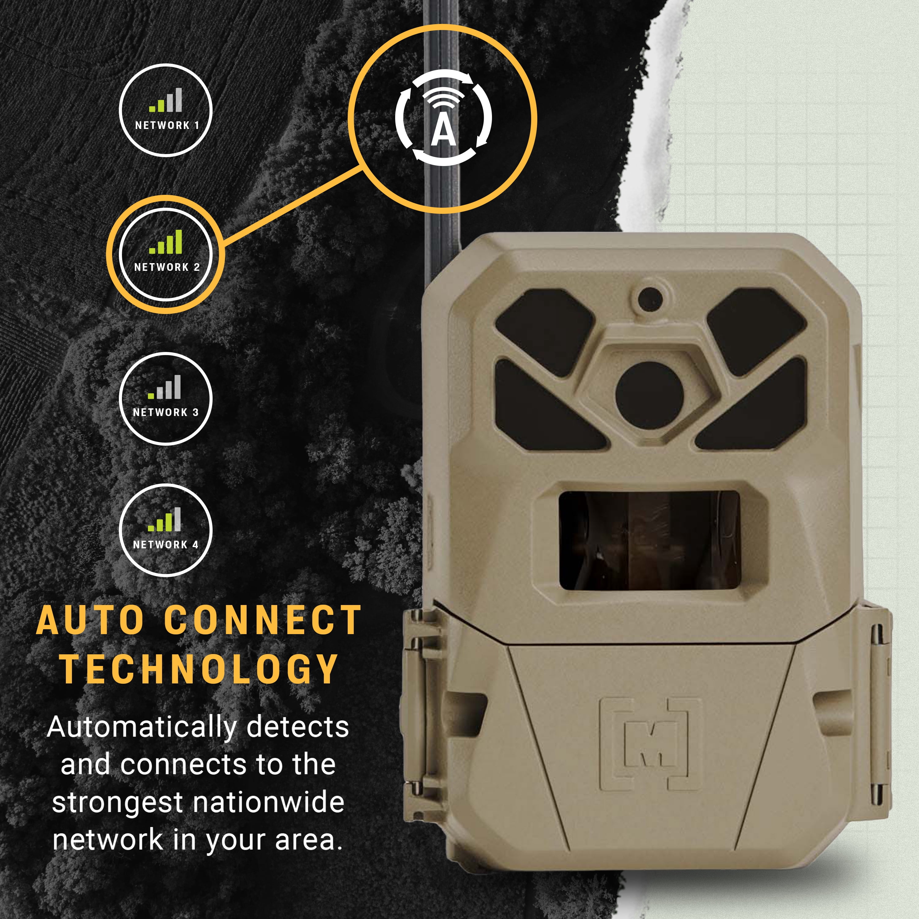 Moultrie Edge 2 Pro Cellular Trail Camera – 40MP Photos, 1440p Video w/ Audio, Auto Connect Nationwide LTE, On-Demand Capture