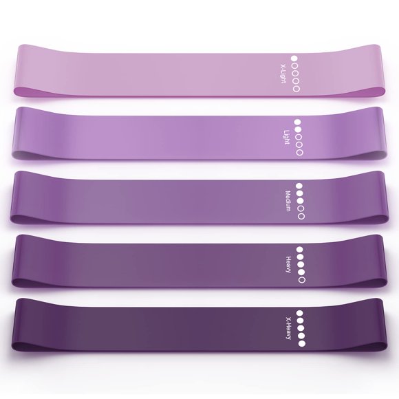 Pilates Flexbands Bandas elásticas de ejercicio para Pilates Fisioterapia Yoga; Bandas para hacer ejercicio 5 juegos de bandas elásticas para piernas de botín