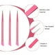thumbnail image 2 of Pinzas de uñas multiusos de 3 piezas Pinzas de gel de sílice de dos cabezas en relieve rosa, 2 of 5