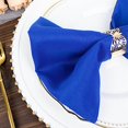 thumbnail image 4 of Balsa Circle 5 Premium Royal Blue Polyester 20x20" Dinner Table Cloth Napkins Party Events Reception Decorations Supplies, 4 of 8