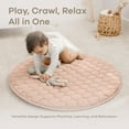 thumbnail image 4 of Comfy Cubs Premium Play Mat, Round (Small) 36" - Kids & Toddler Play Mat, Non-Slip Bottom - Blush, 4 of 7