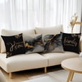 thumbnail image 6 of Bless Home Black Gold Marble Throw Pillow Covers, 18X18 inch Set of 4 Square Modern Outdoor Pillow Cases Decorative Cushion Covers, for Home Couch Sofa Car Decor, 6 of 6