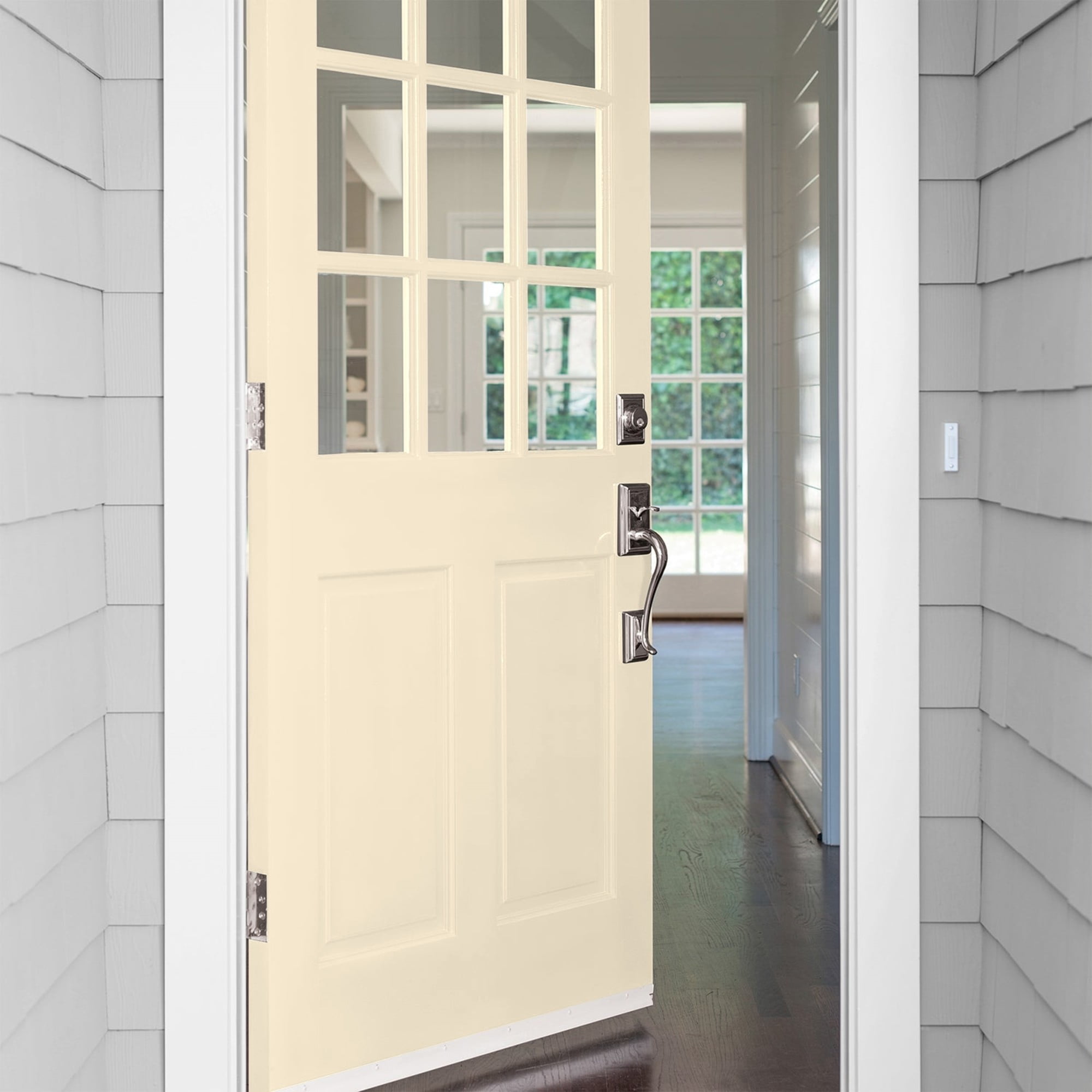 Glidden Fundamentals Magnolia Blossom / Yellow, Semi-Gloss Exterior Paint, 5 Gallon