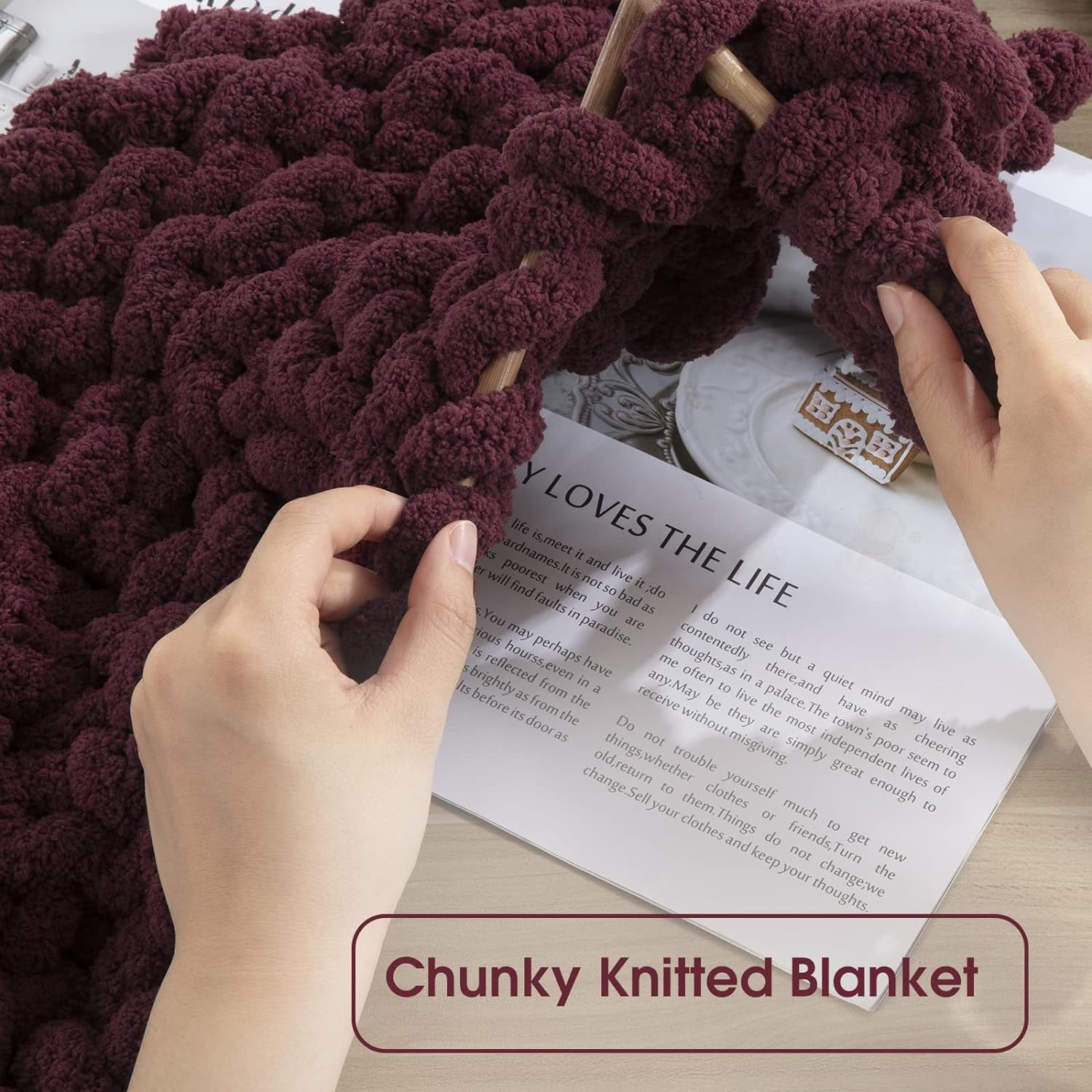8Pcs Assorted Chunky Yarn for Crocheting,Super Bulky Large Soft Fluffy Yarn,Plush Fuzzy Yarn,Thick Chenille Yarn for Hand Knitting/Arm Knitting(27yds,8 oz Each Skein)
