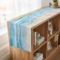 thumbnail image 6 of Table Runners 72 Inches Long Dress Scarves, Blue Beige Waves Farmhouse Kitchen/Dining Table Runner, Coffee Tablerunners, Summer Beach Coastal Nautical Ocean 16x72 Inch, 6 of 9