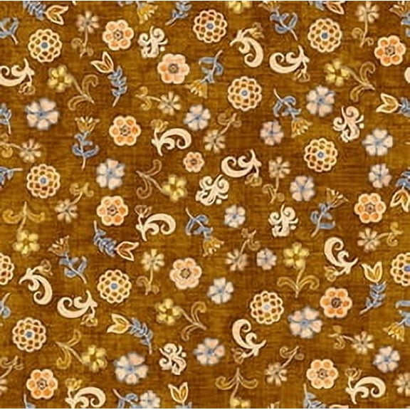 Prairie Dreams - Brown - Floral - Toss - Qt Fabrics - 29115-T - 016542360403