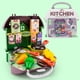 thumbnail image 1 of Xihbxyly Artículos En Liquidación para Mujeres Casita de Juego Juguetes Divertidos para Niños Casas Simuladas Herramientas de Peinado Cocina Hamburguesas Postres Belleza Bolso Casita de Juego, 1 of 6