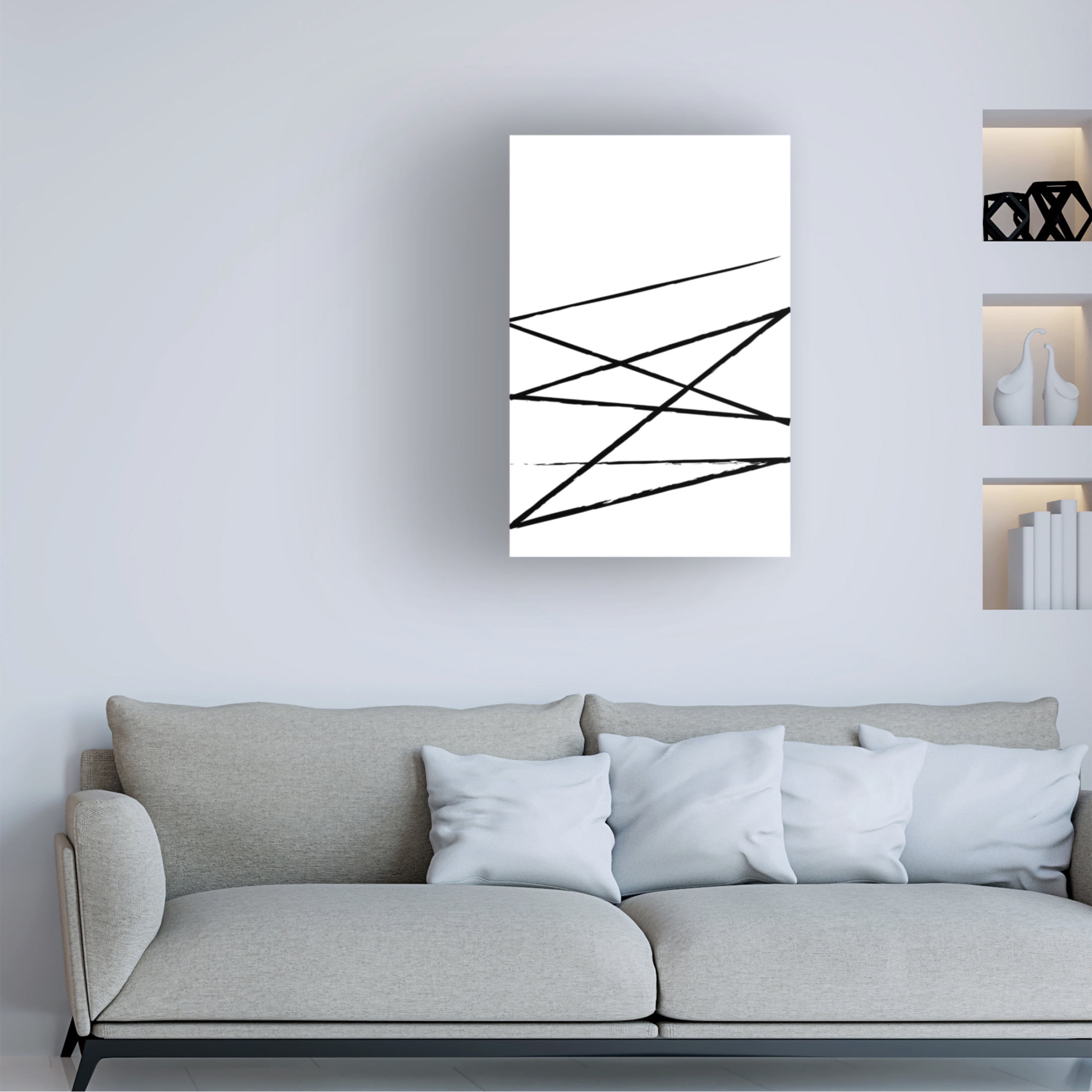 Trademark Fine Art Oju Design Geometric 1 Canvas Wall Art