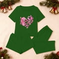 thumbnail image 4 of Taylonsss Womens Home Casual Pajama Set 3-Piece Combo Soft Polyester Relaxed Fit Lounge Wear Sporty Sweet Style Causal Winter Fall, 4 of 8