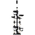 thumbnail image 2 of Topcobe 94" - 102" Huge Cat Tree Tower with Sisal Scratching Posts, Ceiling High Cat Tree & Condo Scratching Post Tower, Indoor Multi-Level Cat Tree Condo Furniture Kitty Activity Center, White, 2 of 5
